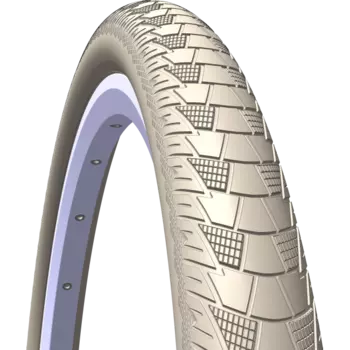 Велопокрышка Mitas CITYHOPPER V99, 28 x 2.00, Classic, ANTIPUNCTURE (APS) 1 mm + REFLEX (RS), Cream, 5-10952446-042