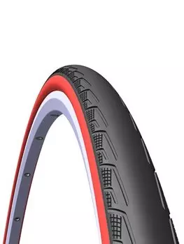 Велопокрышка RUBENA V80 SYRINX, 700 x 23C (23-622), CL, черный/красный, 510950226044