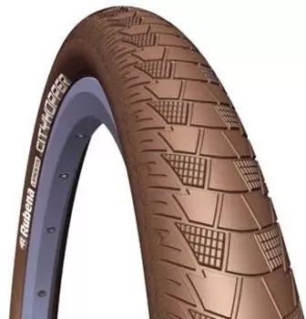 Велопокрышка RUBENA V99 CITYHOPPER, 28 x 2,00 (52-622), CL, коричневая, 510952443042