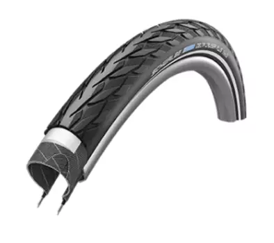 Велопокрышка Schwalbe DELTA CRUISER PLUS, 28x1.75 (47-622), PunctureGuard, B/B+RT HS431, SBC, Black-Reflex, 11101079