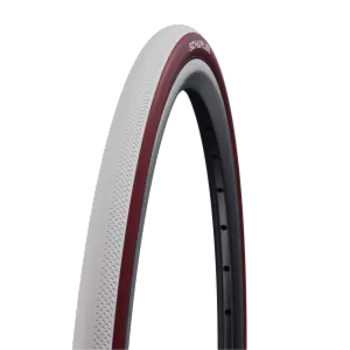 Велопокрышка Schwalbe Dunk King WheelStar, 24x1.00, 67 EPI, 230 г, фолдинговая, цвет White/Boudeaux, 11654454