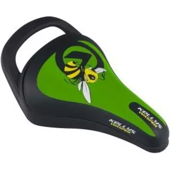 Седло KELLYS WASPER детское, 245x145мм, с ручкой, зелёное, ZKE18541