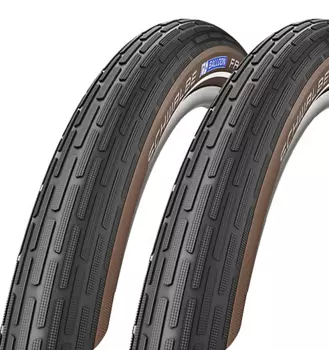 Велопокрышка SCHWALBE FAT FRANK, 28x2.0, K-Guard, TwinSkin, HS375, SBC, 50EPI, Black/Coffee-Reflex, 11101227