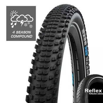 Велопокрышка SCHWALBE JOHNNY WATTS 365 DD GreenGuard ADDIX 4 HS618 B/B-SK+RT, 67 EPI, 27.5x2.60 (65-584), 05-11159378