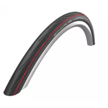 Велопокрышка Schwalbe LUGANO II, 700x25C (25-622), K-Guard, B/RS/B-SK, HS471, SiC, 50EPI, Red Stripes, 11159021