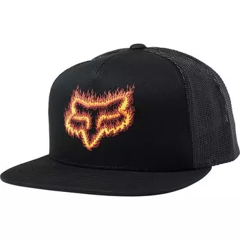 Бейсболка Fox Flame Head Snapback Hat Black/Orange, 2020
