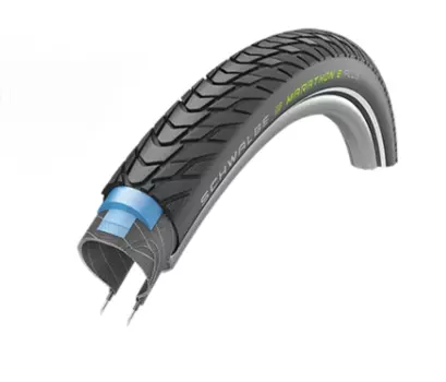 Велопокрышка Schwalbe MARATHON E-PLUS, 28x1.75 (47-622), Smart DualGuard, TwinSkin, ADDIX E, Black-Reflex, 11159058