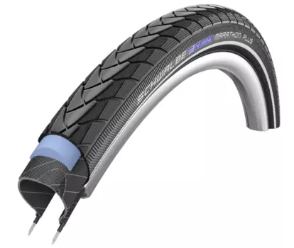Велопокрышка Schwalbe Marathon Plus, wired, SmartGuard, 28"x1.10", 700x28C, black-reflex, 11100767.01