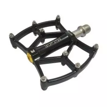 Педали MALAGE алюминиевые литые, 85х100х10мм, ось CrMo 9/16"-20TPI, 3 подшипника, вес 328г, чёрные, mlg-CK382