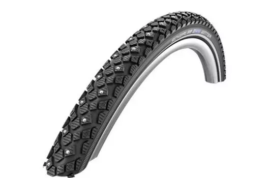 Велопокрышка Schwalbe MARATHON WINTER, 26x1,75 (47-559),100 шипов, TwinSkin B/B+RТ, антипрокольная, 05-11100599.01