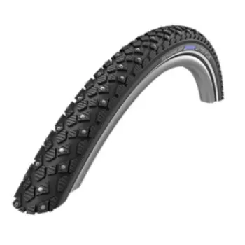 Велопокрышка Schwalbe MARATHON WINTER PLUS, 26x2.00 (50-559), 200 шипов, TwinSkin, B/B+RT, антипрокол, 11100598.01