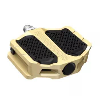 Педали велосипедные SHIMANO EF205, топталки, алюминий, золотой, EPDEF205K