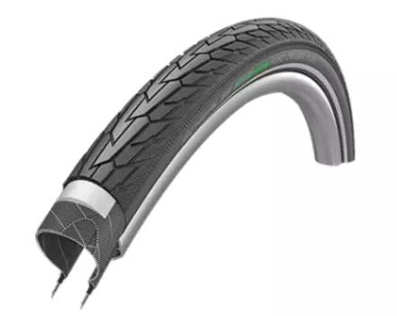 Велопокрышка Schwalbe ROAD CRUISER PLUS 28x1.75 (47-622), PunctureGuard, TwinSkin, GREEN, 50EPI, Black-Reflex, 11159085
