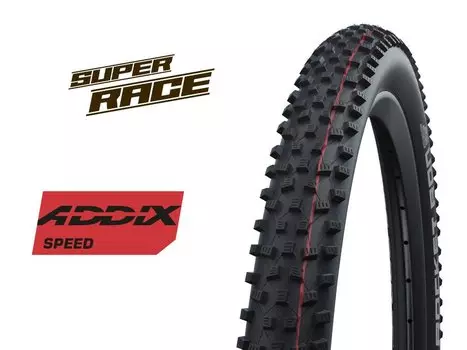 Велопокрышка Schwalbe ROCKET RON 27.5 x 2.25, 67 EPI, 605 гр, фолдинговая, бескамерная, черная, 11654362