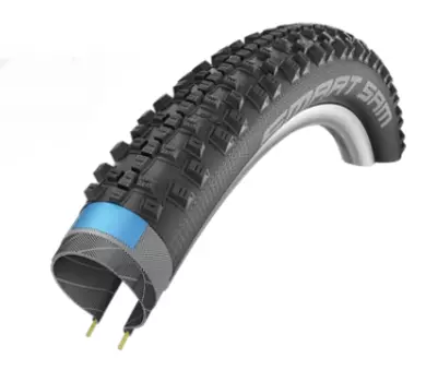 Велопокрышка Schwalbe SMART SAM 29"x2.60 (65-622), DD, Performance, RaceGuard, Folding, ADDIX, 67EPI, черный, 11654096