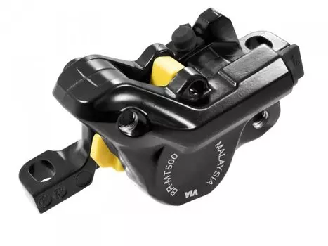 Калипер гидравлический MT500 Shimano, черный, композитные колодки G01S, без адаптера