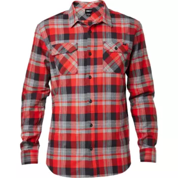 Велорубашка Fox Traildust LS Flannel, красный 2016