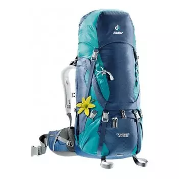 Велорюкзак Deuter Aircontact 40 + 10 SL, для женщин, 74х26х20, 40 л, бирюзовый, 3320016_3351