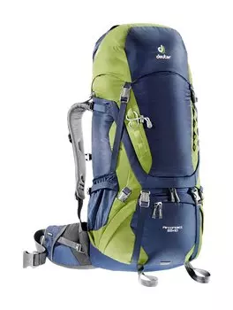 Велорюкзак Deuter Aircontact 55+10, чехол от дождя, 82х36х28, 55 л, синий, 3320316_3221