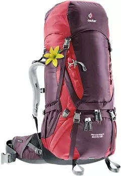 Велорюкзак Deuter Aircontact 60+10 SL, для женщин, 83х37х27, 60 л, красный, 3320416_5518