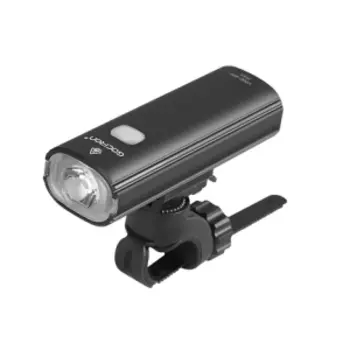 Фара велосипедная GACIRON V20C-400, передняя, на руль, пластик, 1 светодиод, Li-ion аккумулятор, USB, черный, V20C-400
