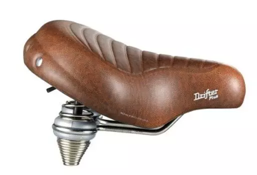 Велоседло SELLE ROYAL, Drifter Plus Комфорт (Relaxed) Unisex, 271х246мм, 1133гр, коричневое, 02-300262