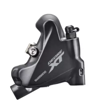 Калипер SHIMANO DEORE XT M8110, задний, flat mount, гидравлический, болты 25 мм, полимерные колодки, IBRM8110RDRX