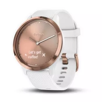 Смарт-часы Garmin vivomove HR, E EU, Sport, S/M, Rose Gold-White, 010-01850-22