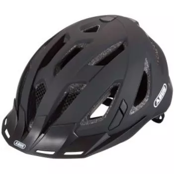 Велошлем ABUS URBAN-I 3.0 с LED фонариком,17 отв, 300гр, черный, 05-0086852