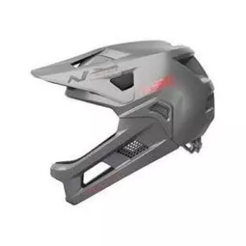 Велошлем ABUS YOUDROP детский, съемная челюсть, 14 вент. отверский, серебряный, 05-0098087