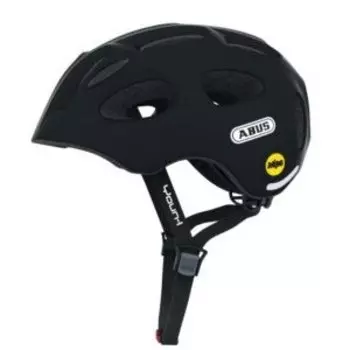 Велошлем ABUS YOUN-I MIPS детский, с LED фонариком, 17 отверстий, черный, 280гр. 05-0038812
