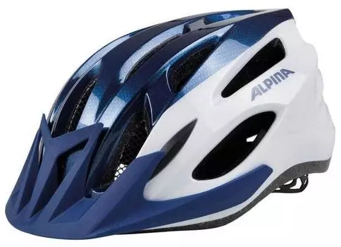 Велошлем Alpina MTB 17, сине-белый, 2018