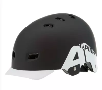 Велошлем ALPINA Park, black-white, 2017