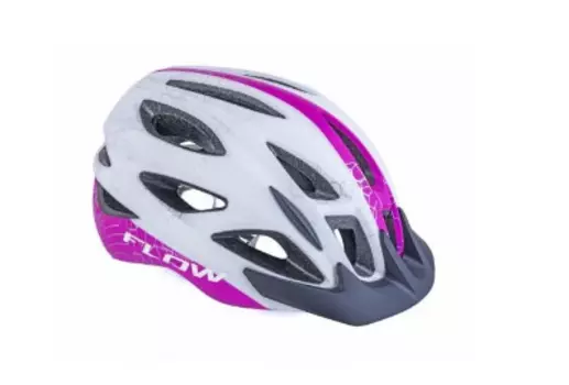 Велошлем AUTHOR Flow X9 191, бело-неоново-розовый, 8-9001682 (Размер: S (54-58 см))