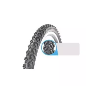 Покрышка велосипедная TRIX, 24"х 2.125 (57-507), 705, горная, высокая, черная, TY-TX-705-BL