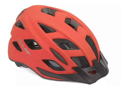 Велошлем AUTHOR PULSE LED X8, матовый красный, 8-9001656 (Размер: 52-58 см)