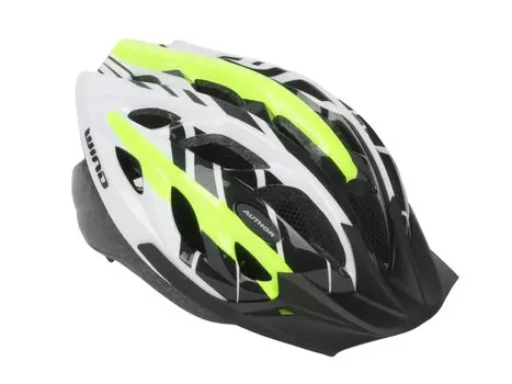 Велошлем AUTHOR Wind 144, неоново-желто-белый