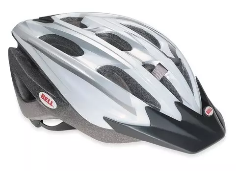 Велошлем Bell UKON wht/sil, белый/серебристый