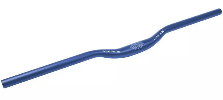 Руль велосипедный M-WAVE МТВ, изогнутый, 10`, 31,8 х 700 х 30 мм, анодированный, синий, 5-403504