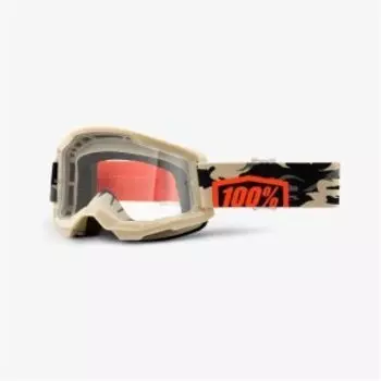 Веломаска 100% Strata 2 Goggle Kombat / Clear Lens, 50421-101-10