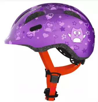 Велошлем детский ABUS SMILEY 2.0, пурпурный, "Звезды" (Размер: M (50-55 см))