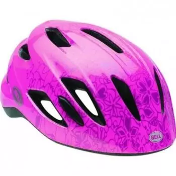 Велошлем детский Bell ZIPPER pink paradise, ярко-розовый