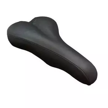 Седло велосипедное VELO, с пневмо-демпфером, 275х165мм, 516г, обшивка микрофибра, черное, VL-3136