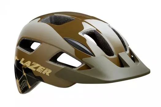 Велошлем детский Lazer Gekko, зеленый камуфляж, 2020 (Размер: U (50-56 см))