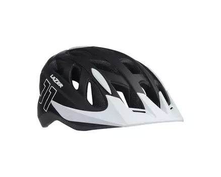 Велошлем детский Lazer J1, матовый черно-белый, 2020 (Размер: U (52-56 см))