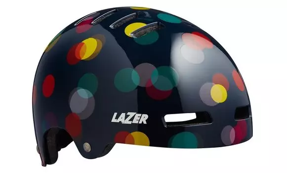 Велошлем детский Lazer JR, черные огни, 2020