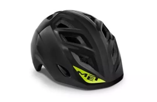 Велошлем детский Met Elfo, Black Glossy (Размер: 46-53см)