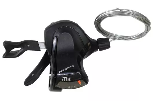 Манетка велосипедная SunRace Dual Lever Trigger M400 Left, 3S, Cable 1700mm, DLM400.L300.0S1