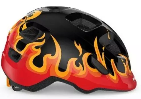 Велошлем детский Met Hooray Black Flames, 2025, 3HM144CE00SBF1 (XS (46-52см))