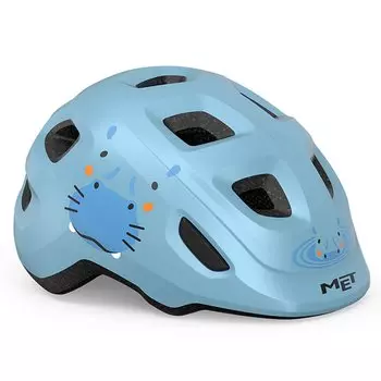 Велошлем детский Met Hooray, Pale Blue Hippo, 2024, 3HM144CE00SBH1 (Размер: XS, Цвет: Pale Blue Hippo)
